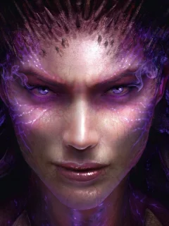 взгляд, starcraft, лицо, sarah kerrigan