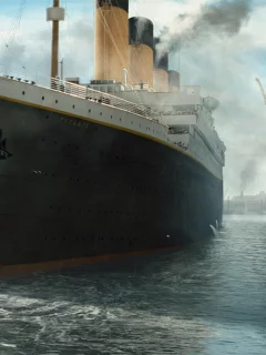 отход, пассажирский, лайнер, титаник, titanic, люди, причал