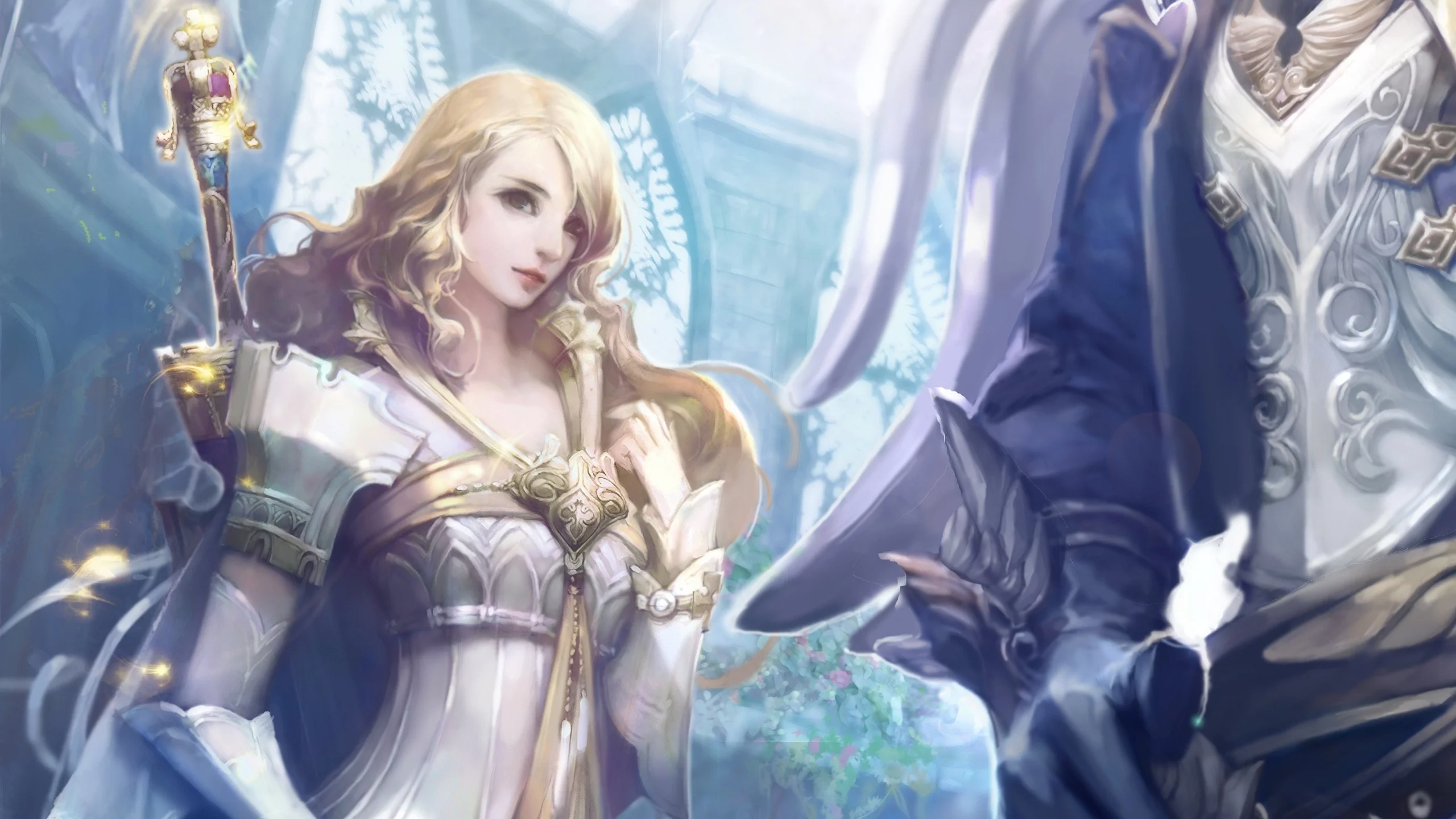 magic, эльф, game wallpapers, elf, aion the tower of eternity, girl, элийцы, fire