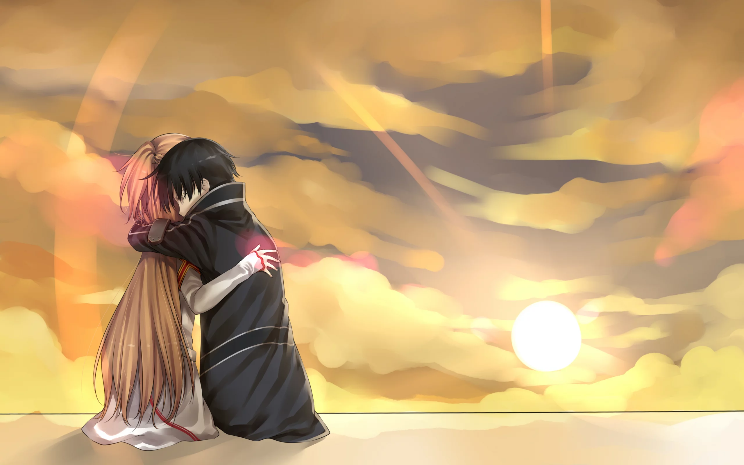 аниме, девушка, yuuki asuna, nashoki, sword art online, kirito
