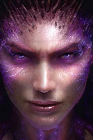 взгляд, starcraft, лицо, sarah kerrigan