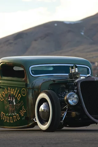 pickup, ford, 1935, rat rod, v8