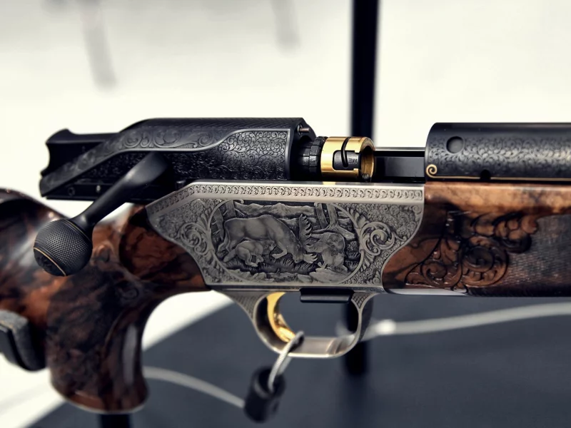 затвор, 8x68s, макро, гравировка, ружьё, blaser r8 custom grade ii