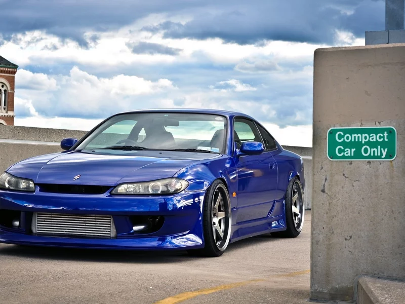 car, nissan, jdm, s15, автомобиль, tuning, silvia, синяя, обоя, wallpapers
