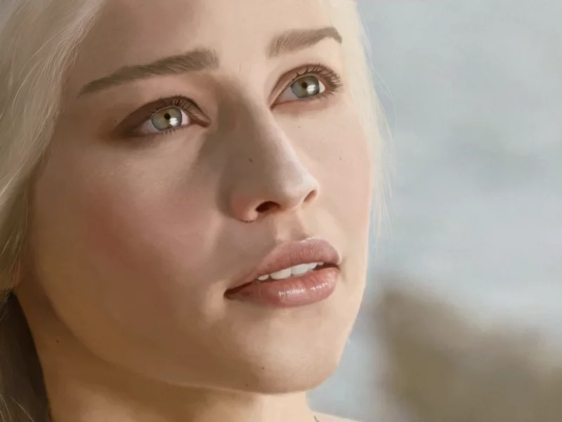 лицо, эмилия кларк, взгляд, emilia clarke, game of thrones, daenerys targaryen