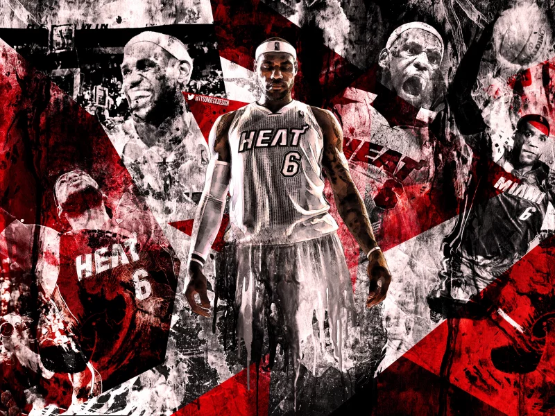heat, леброн джеймс , miami, lebron james, 6, nba, баскетбол, фон