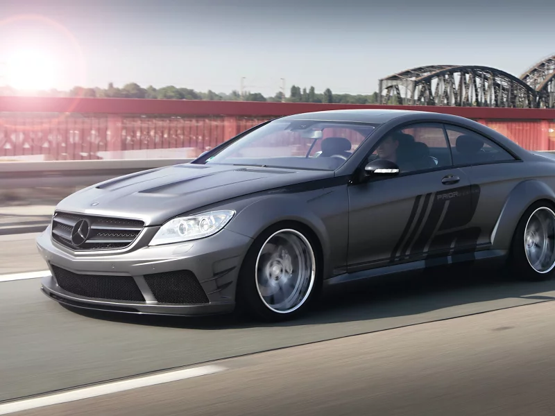 black edition, motion, road, bridge, mercedes, cl, wide body, tuning