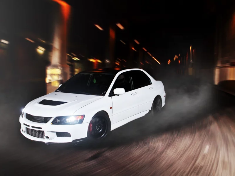 mitsubishi, evolution, front, эволюшн, lancer, 9, митсубиси, белый, white