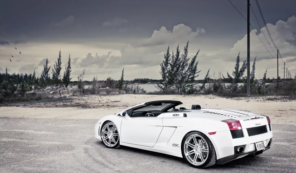 небо, gallardo, lamborghini, облака