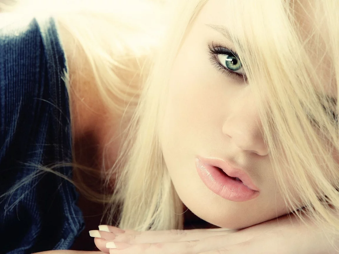 девушка, alexis ford, взгляд, блондинка, губы, нежность