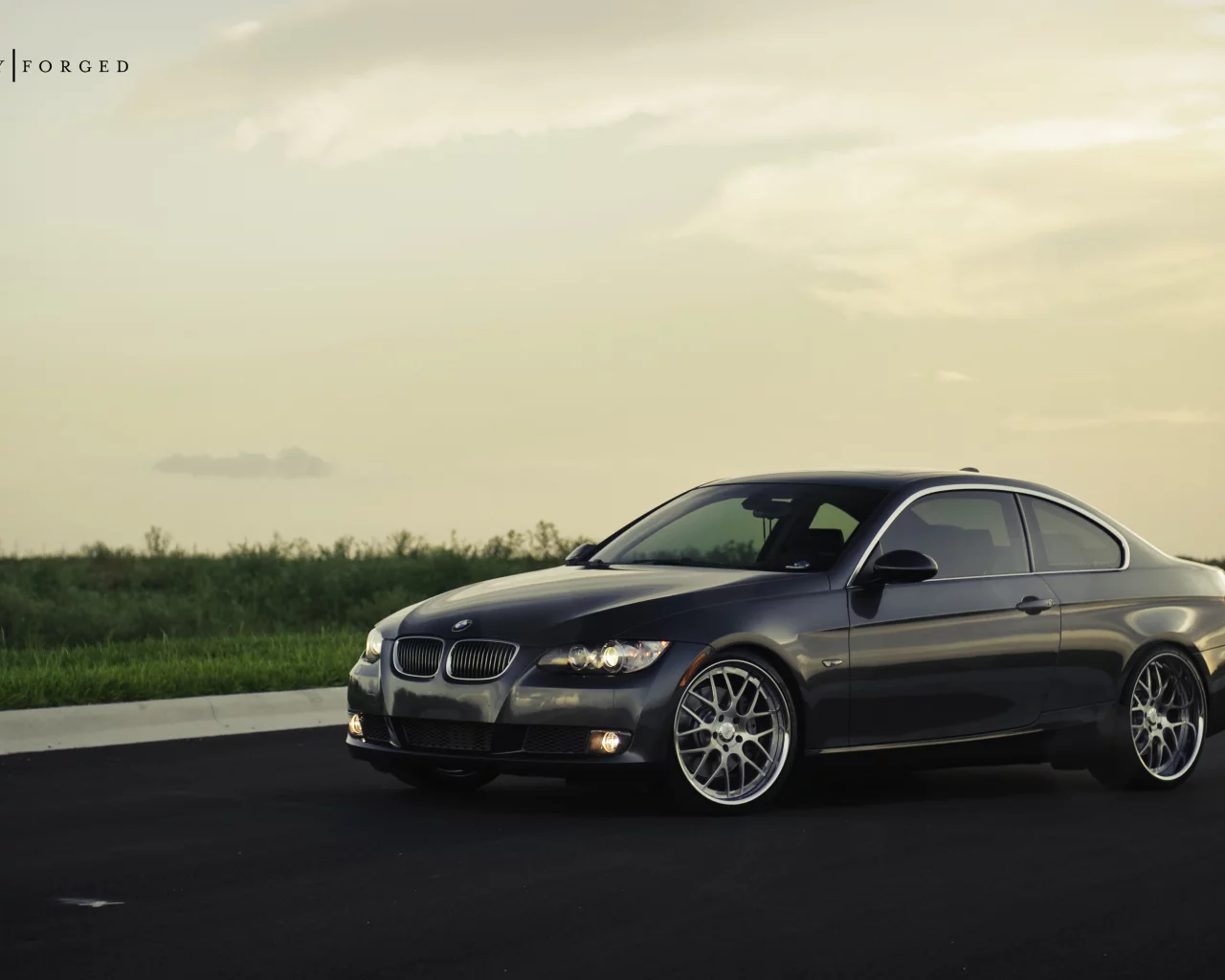 передняя часть, m3, 360 three sixty forged, трава, bmw, 335i, бмв, газон