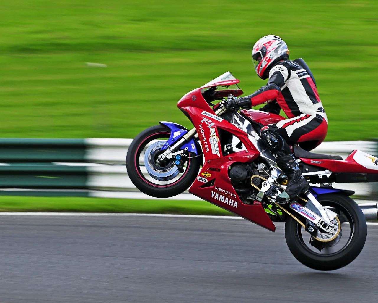 yamaha, гонки, скорость, дорога