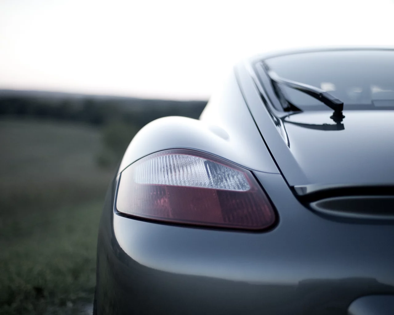 porsche, зад, cayman, фара
