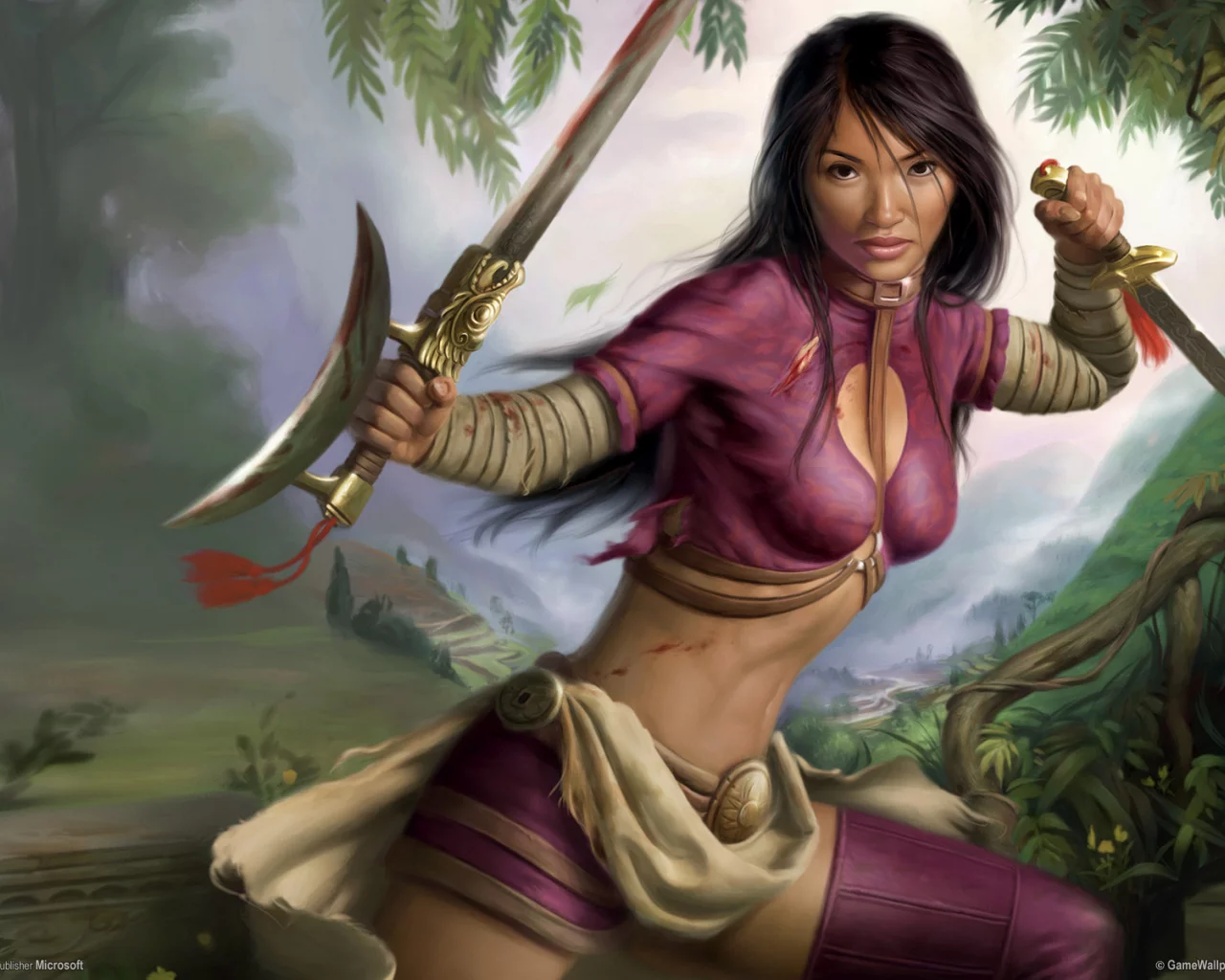 воин, красотка, bioware, jade empire, 2007, rpg, action, девушка