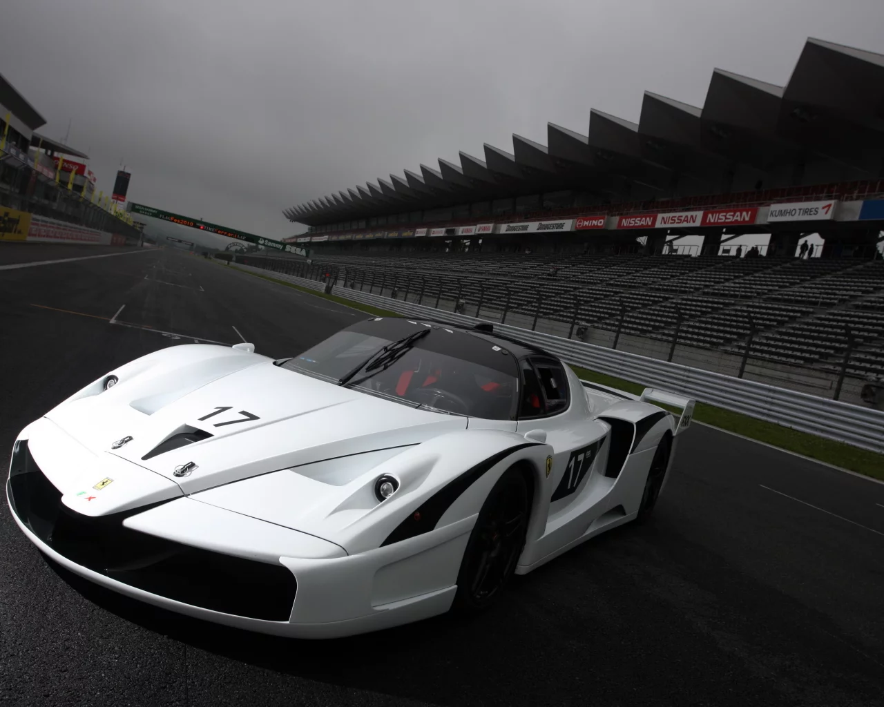 трибуны, дорога, спорткар, fxx, трек, ferrari