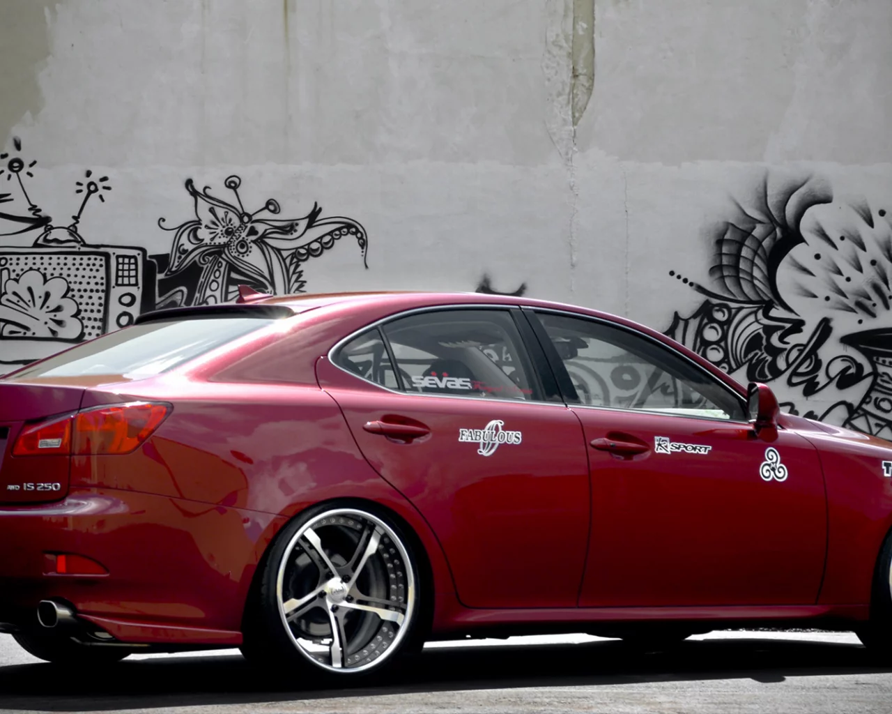lexus, граффити, tuning, is250