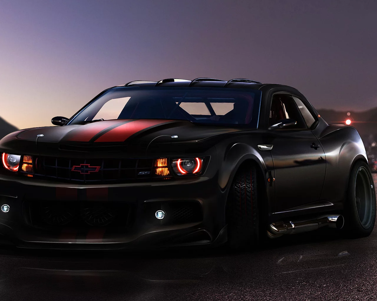 chevrolet, camaro, тюнинг, рисованый