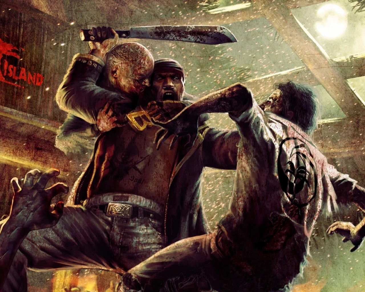 игра, dead, island, зомби