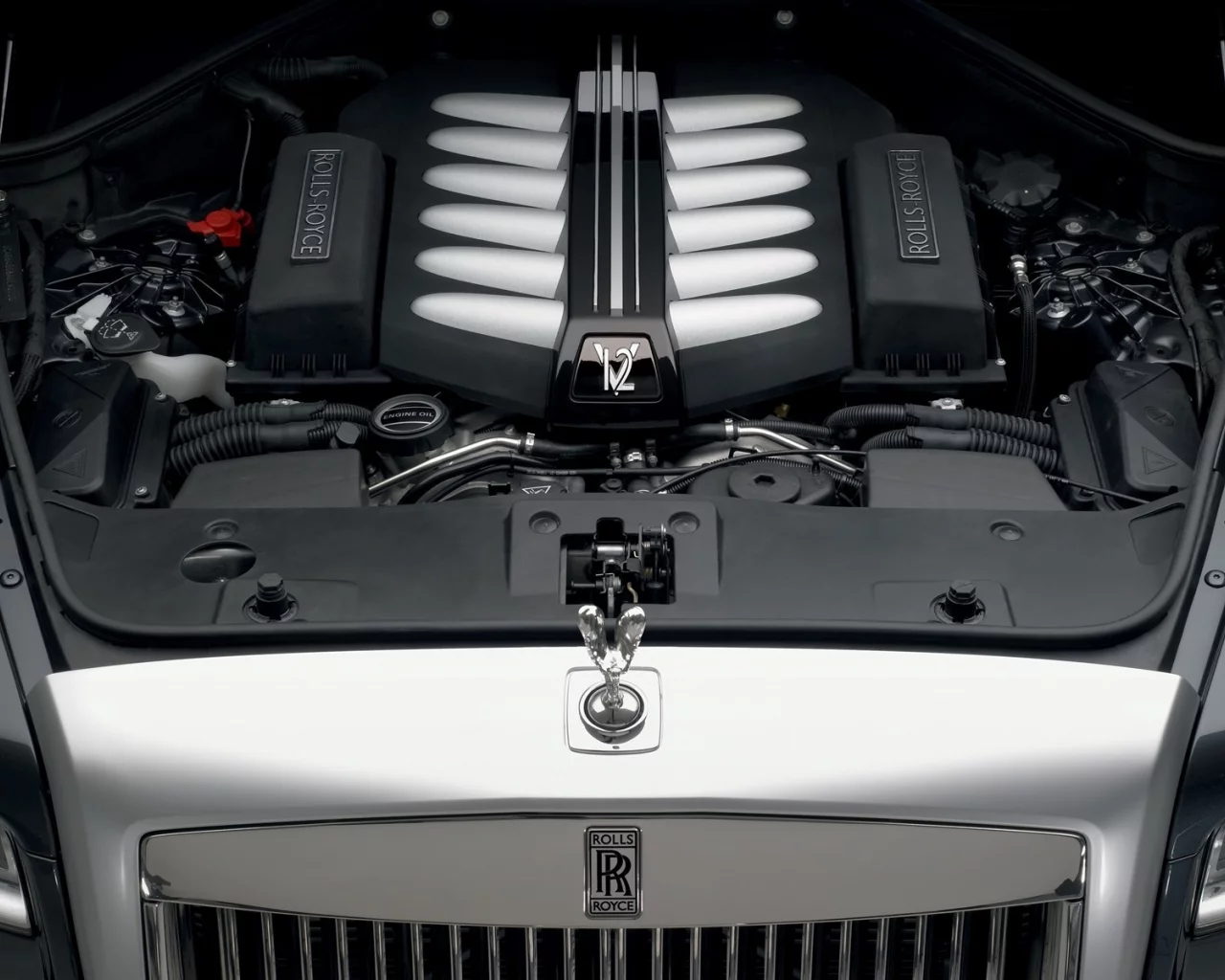 ghost, rolls, royce, v12, двигатель