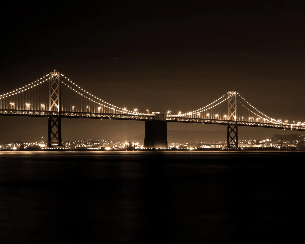 the bay bridge, san francisco, skyline