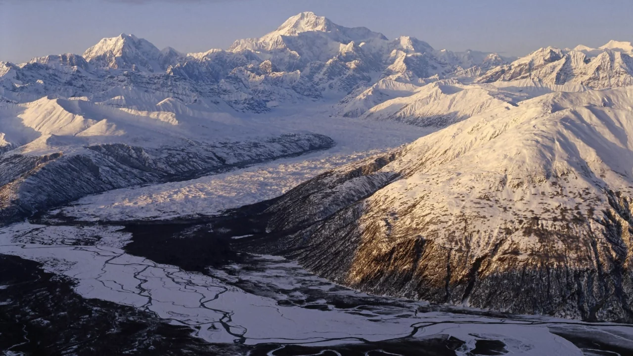 пейзаж, alaska, горы, зима, природа, горизонт, nature, аляска, снег