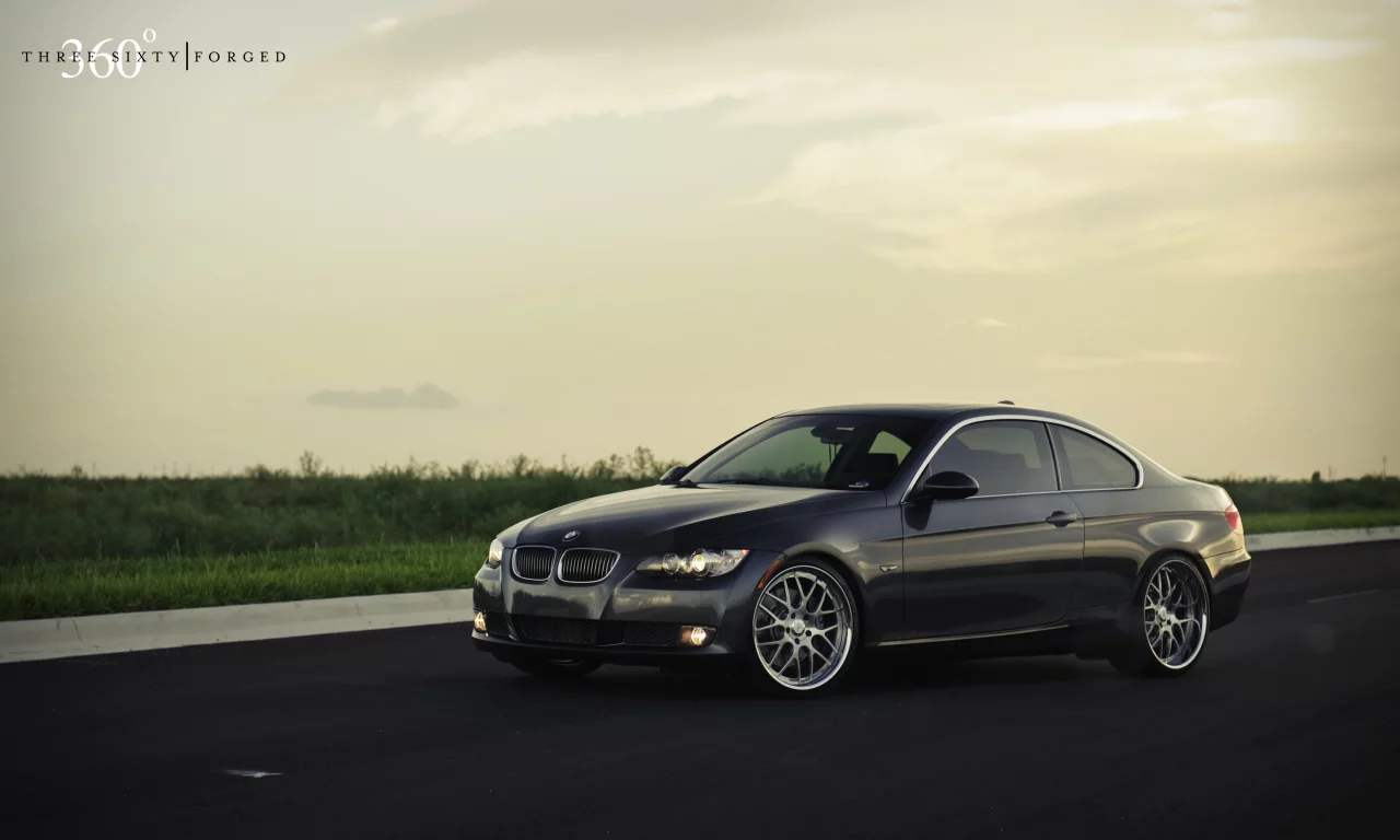 передняя часть, m3, 360 three sixty forged, трава, bmw, 335i, бмв, газон