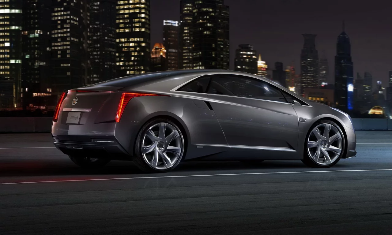 кадиллак, ночь, купе, машинка, cadillac, трасса, elr