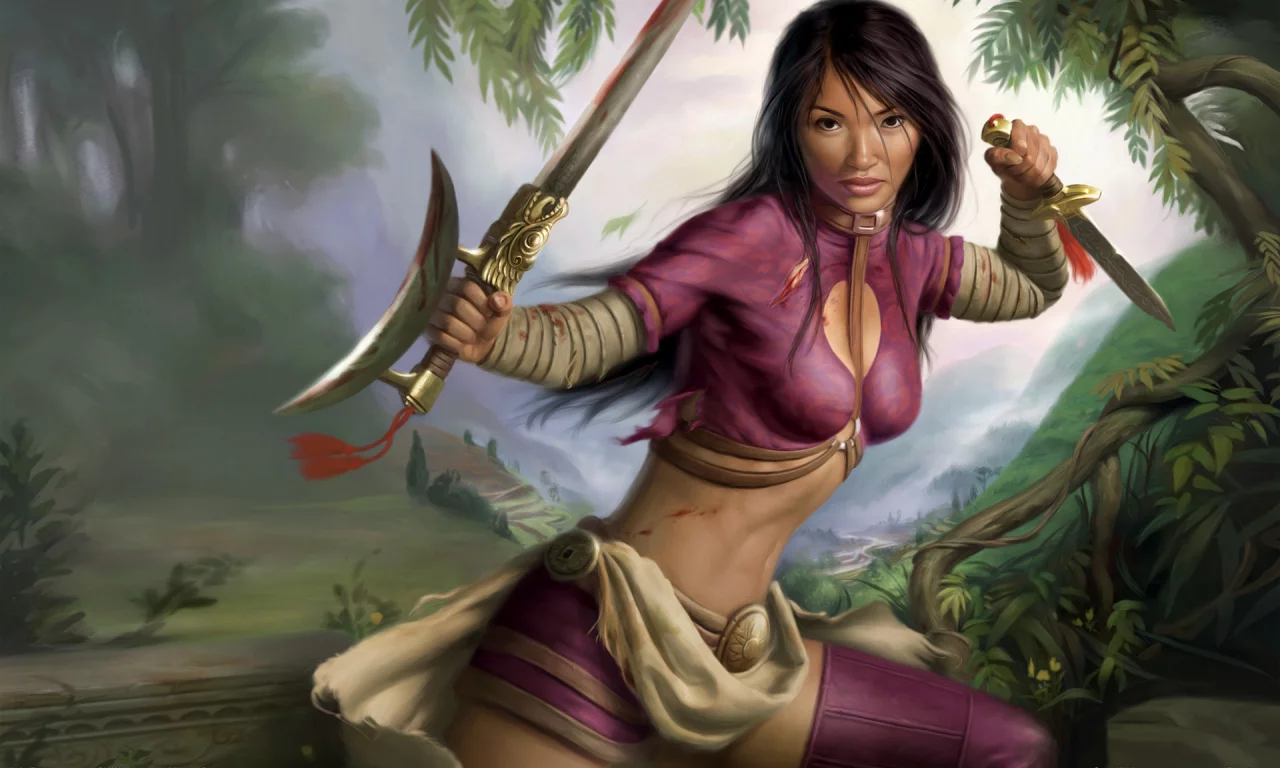 воин, красотка, bioware, jade empire, 2007, rpg, action, девушка