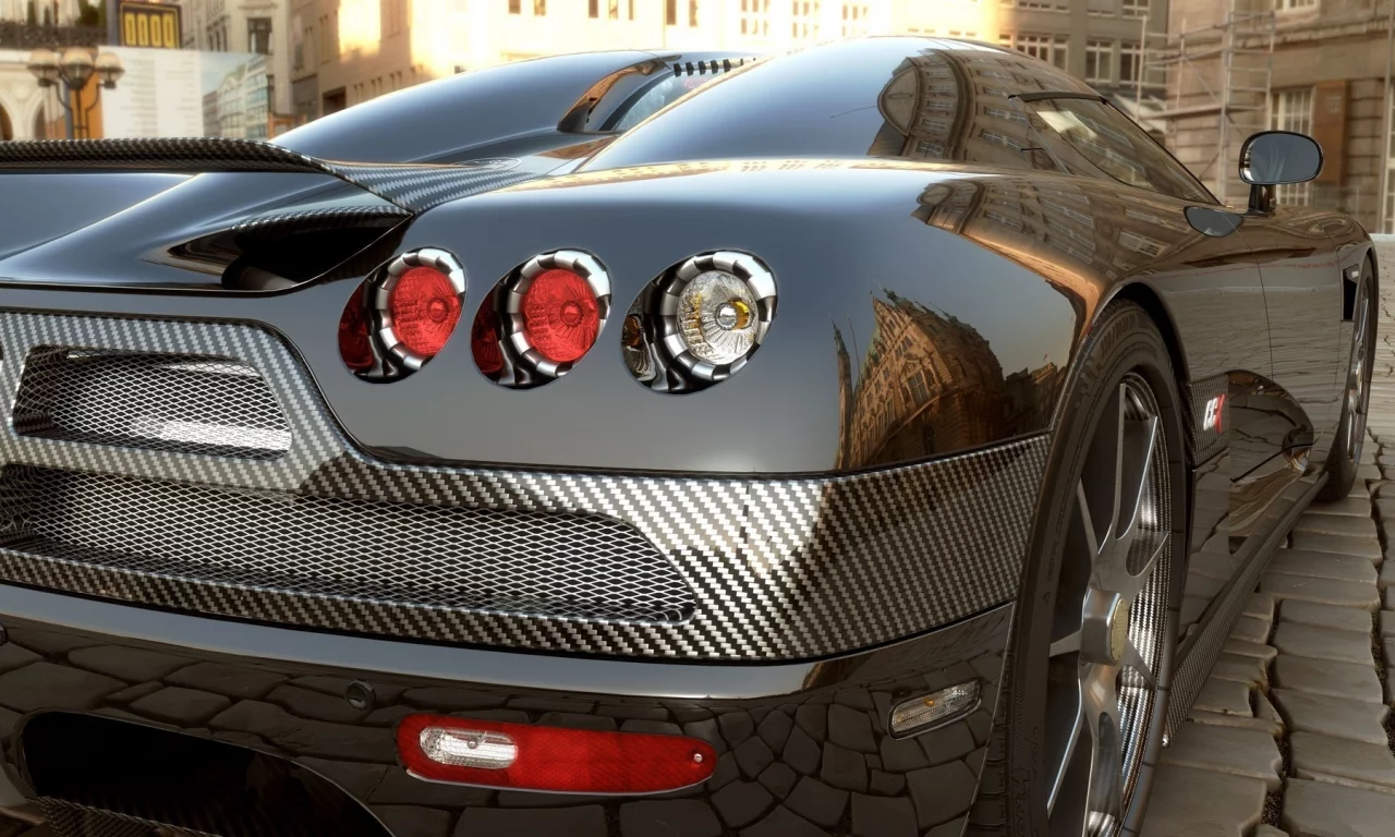 koenigsegg, black, ccx, карбон, фара, бампер