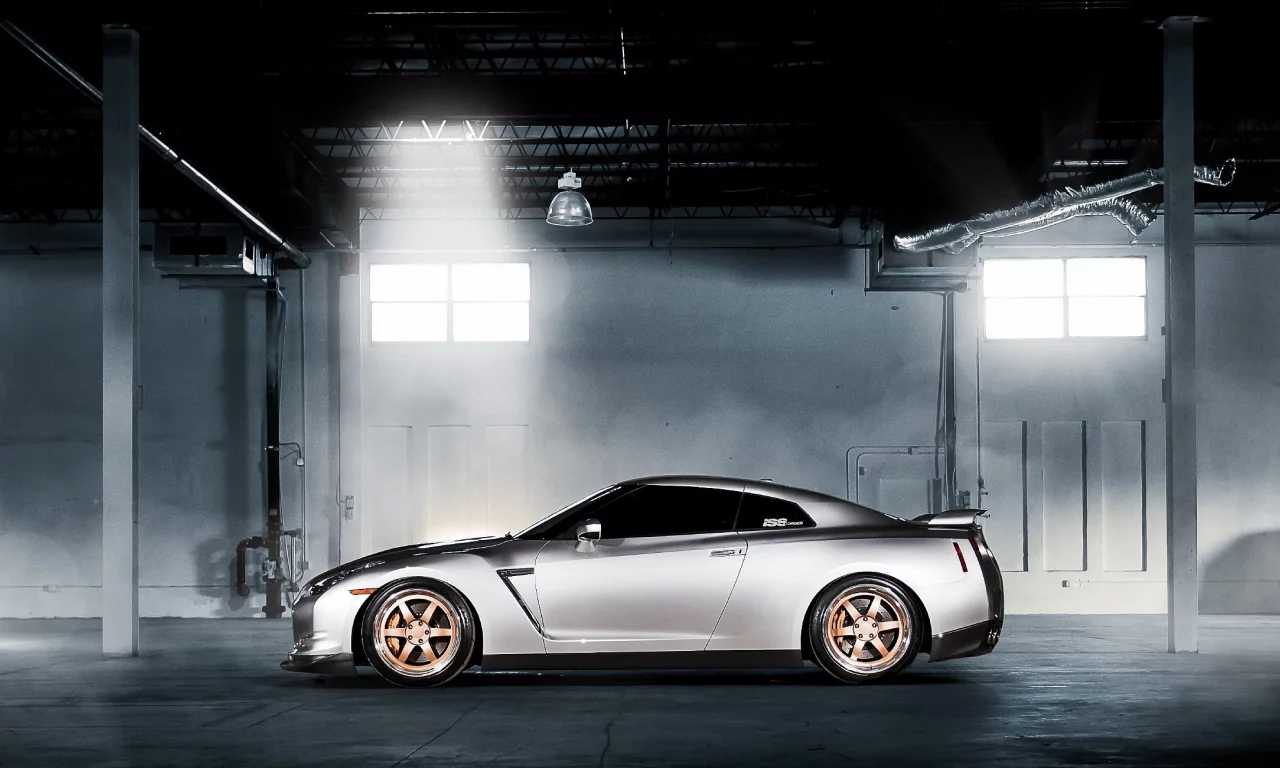 тюнинг, nissan gt-r r35, дым