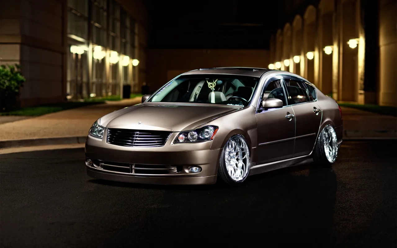 тюнинг, седан, инфинити, ночь, авто, infiniti, m45