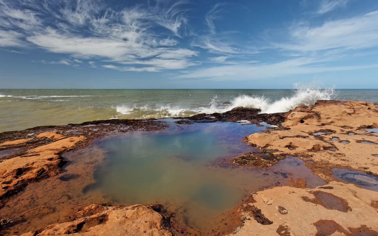 волна, камни, берег, море