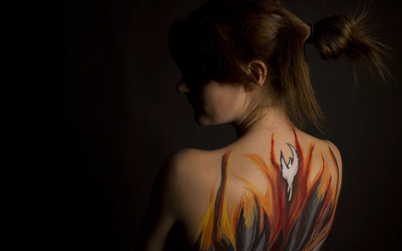 art, абстракция, рисунок, спина, девушка, body