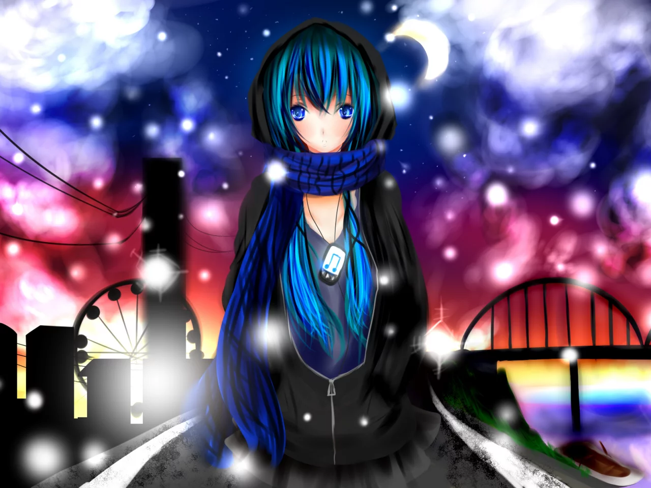 eyes, blue, mikuo, hatsune, vocaloid