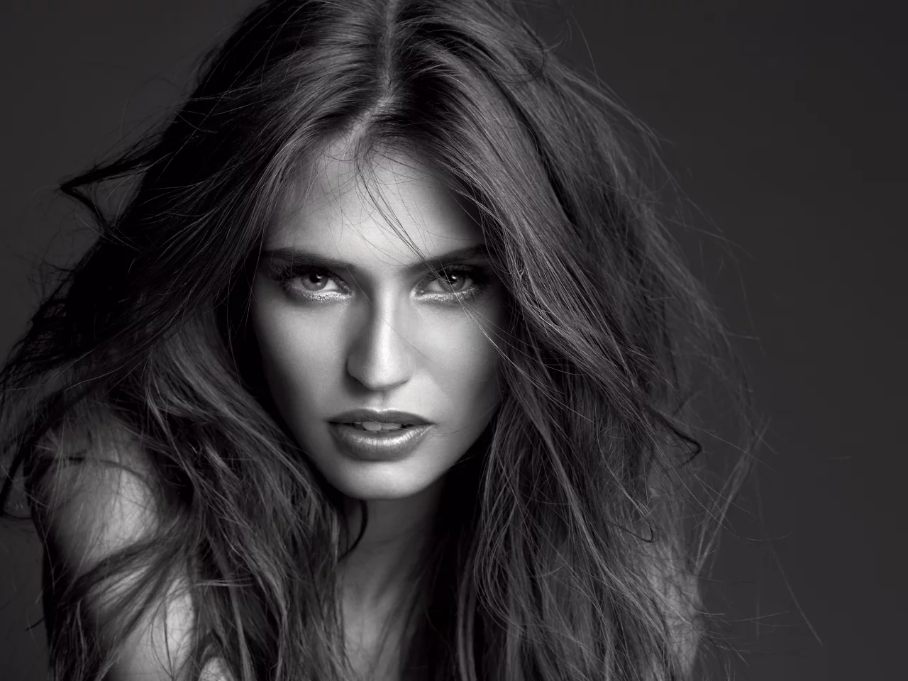 фотомодель, черно-белая, bianca balti, девушка