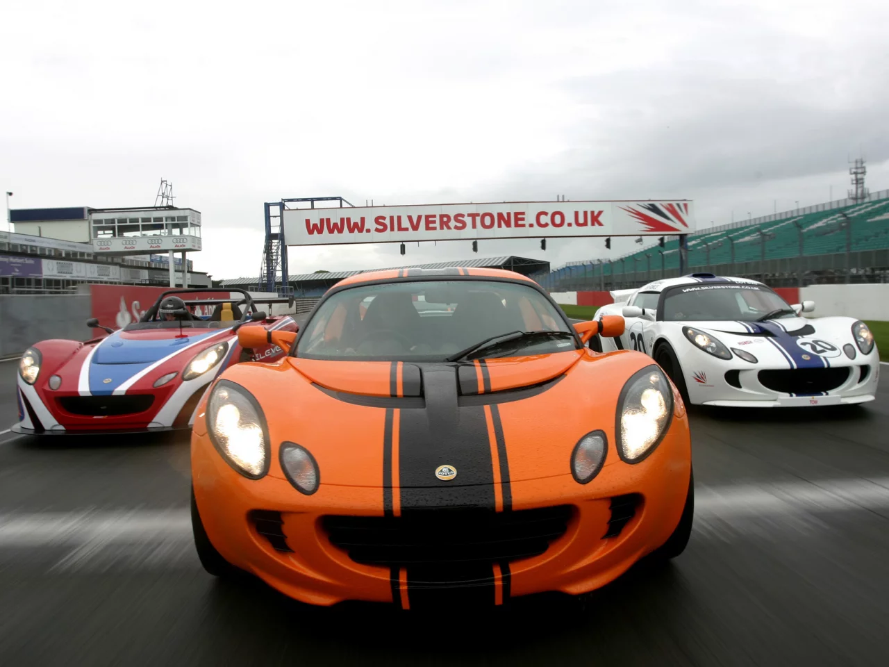 orange, lotus, гонка, трасса, elise, white, race