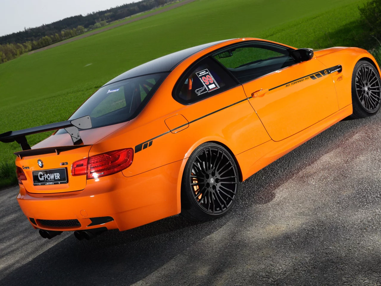 grass, car, g-power bmw m3 tornado rs, поле, 1920x1280, tuning, машина, трава, field