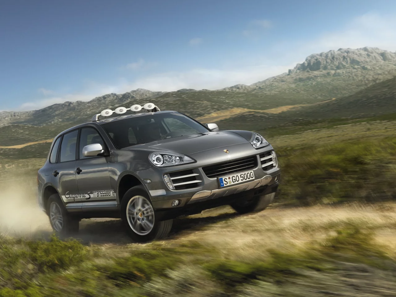 скорость, небо, равнины, porche, transsyberia, cayenne s