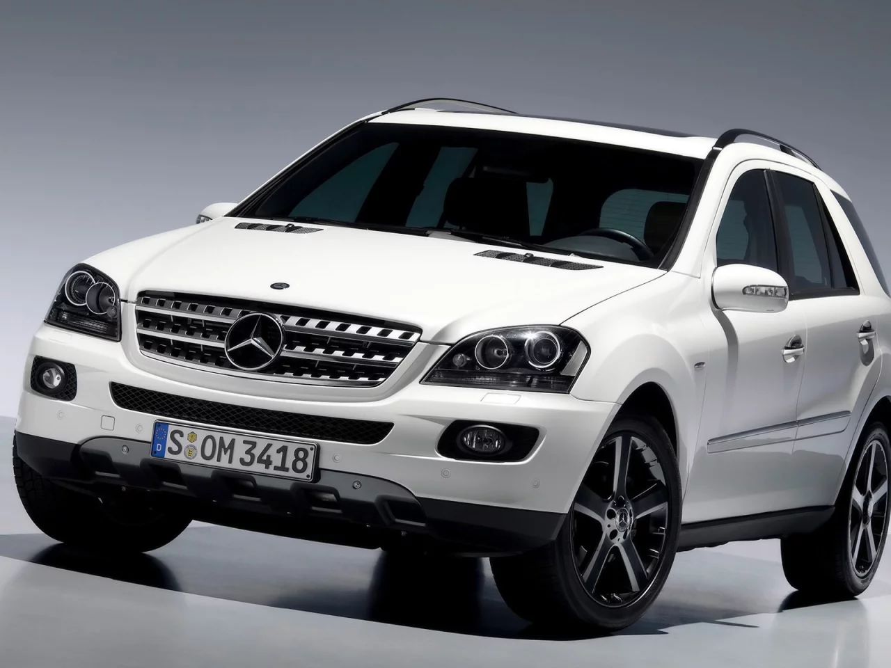 ml350, mercedes, белый