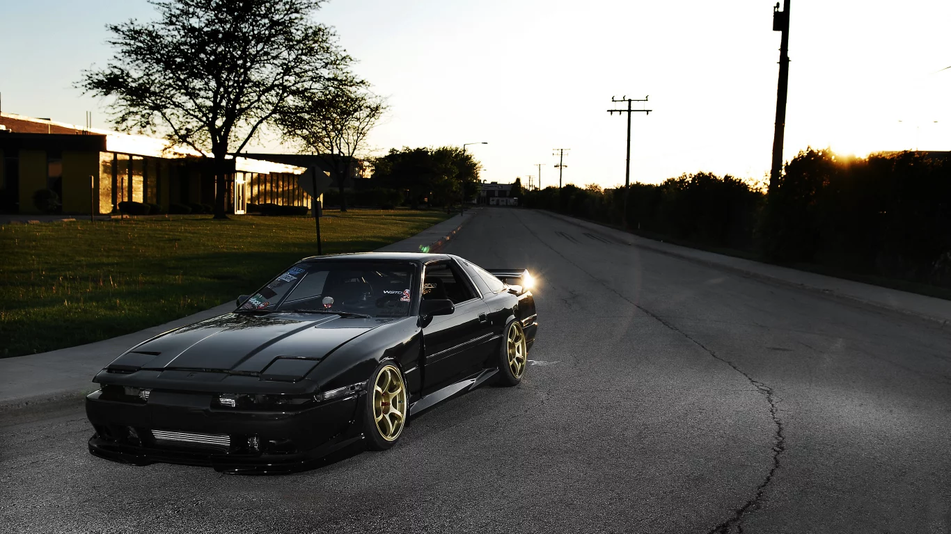 ma61, тюнинг, supra, тойота, toyota, black, супра, передняя часть