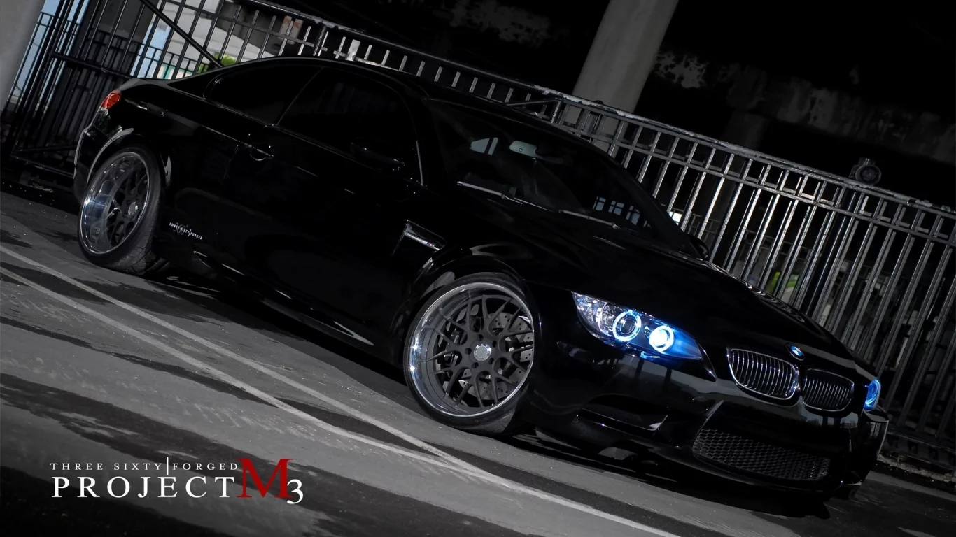 project, m3, bmw, чёрная, black, 360 three sixty forged, бмв