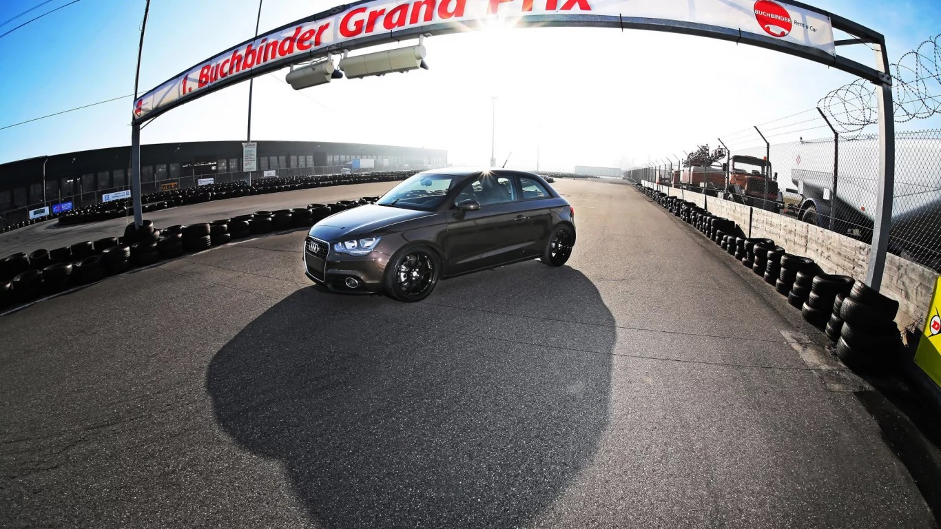 road, солнце, машина, трасса, sun, tuning, небо, audi a1, car, sky