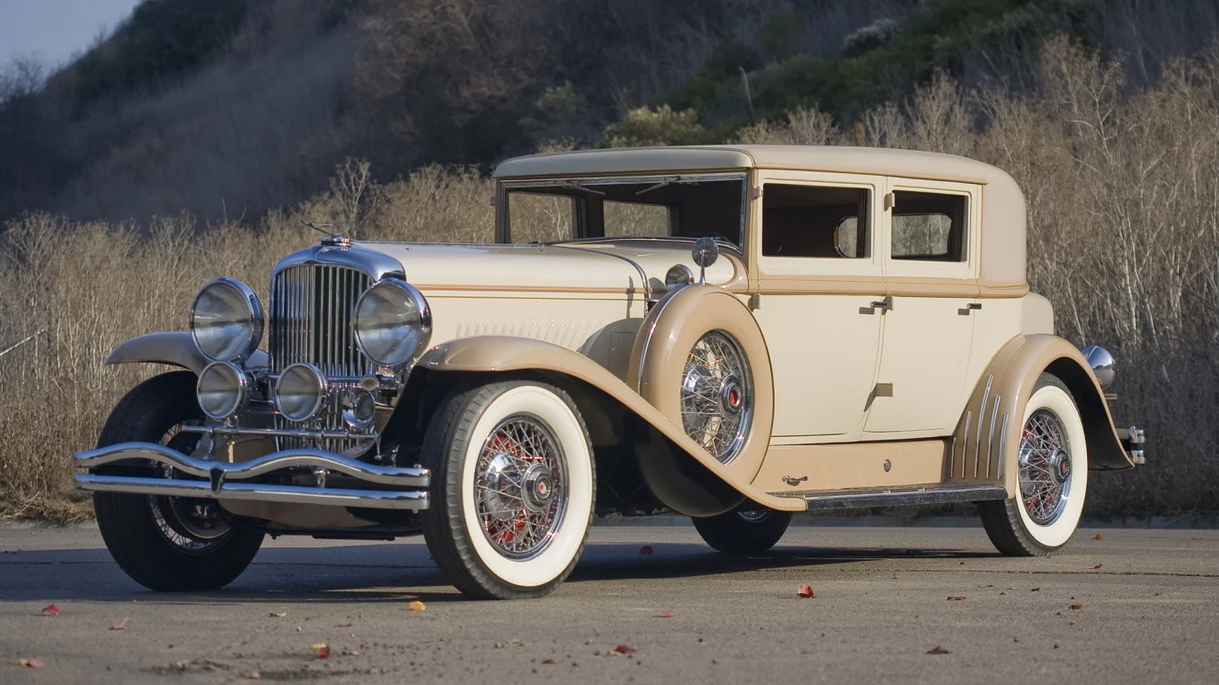 duesenberg j 232 arlington sedan lwb by derham, дорога, 1930
