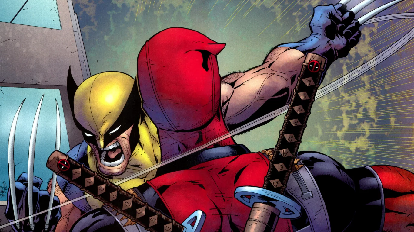 marvel, гнев, comics, росомаха, x men, wolverine, комикс, сабли, gun, heroes, deadpool, ninja, бой