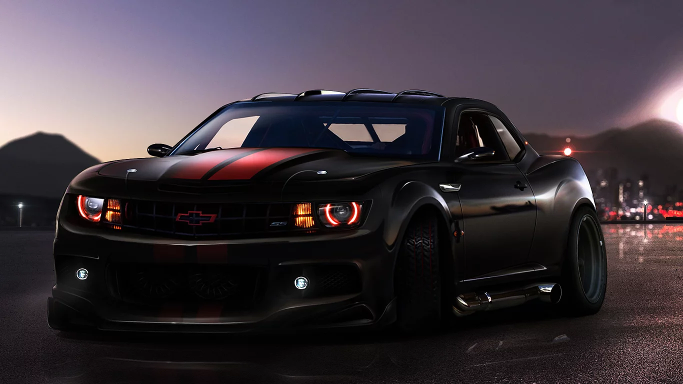 chevrolet, camaro, тюнинг, рисованый