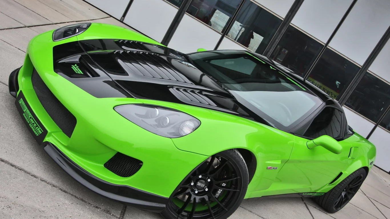 зелёный, z06, geiger, (c6), chevrolet, green, corvette, корвет, шевроле