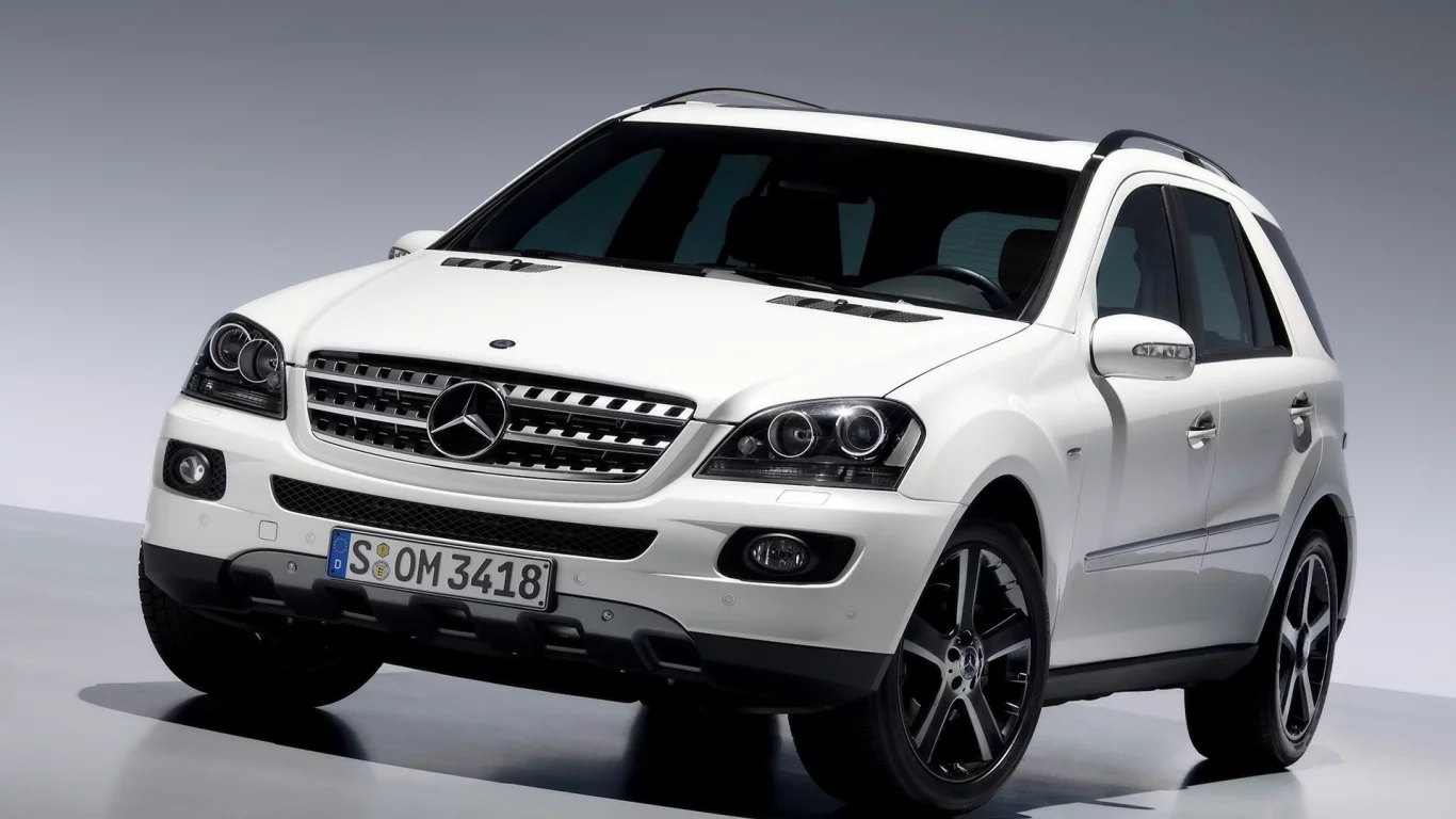 ml350, mercedes, белый