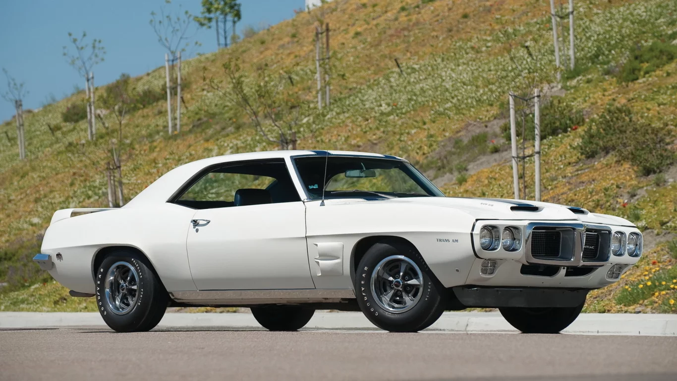 firebird, pontiac, 1969, белый, trans am, мощь