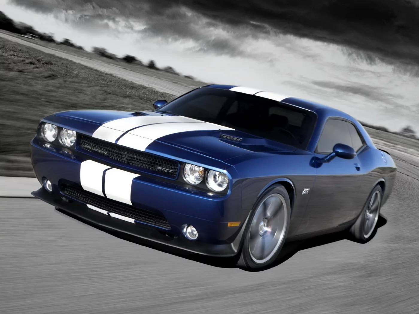 передняя часть, inaugural edition, blue, dodge, srt8, challenger, 392