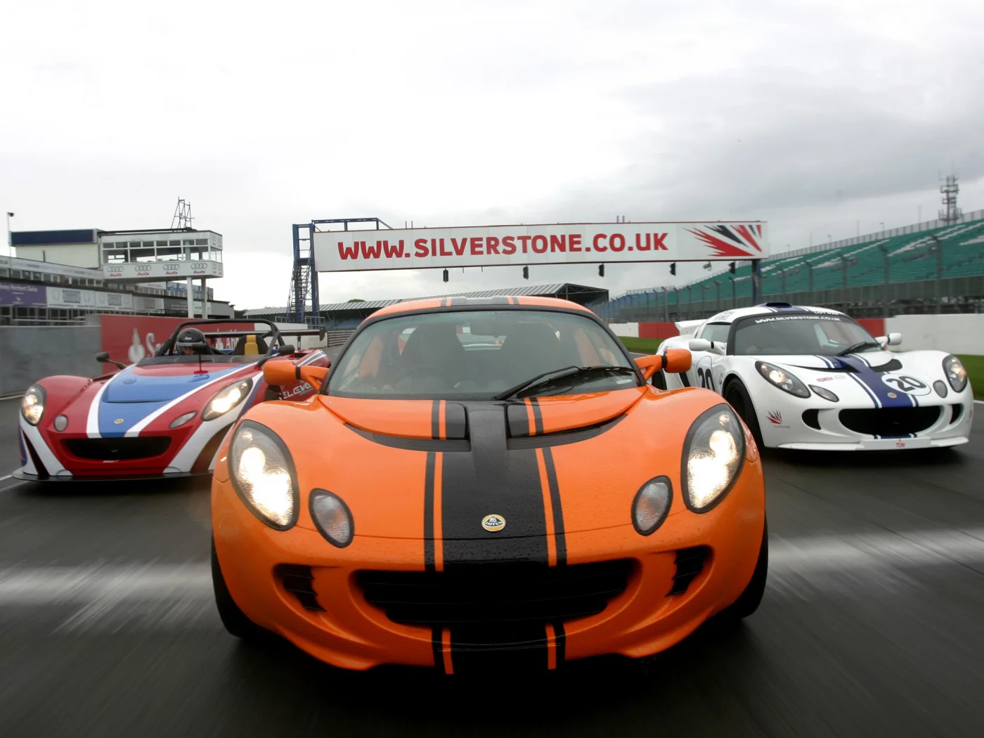 orange, lotus, гонка, трасса, elise, white, race